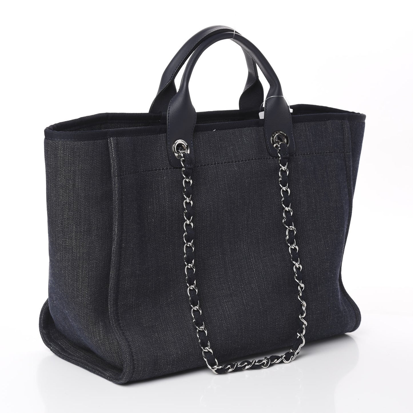 Denim Medium Deauville Tote Dark Blue