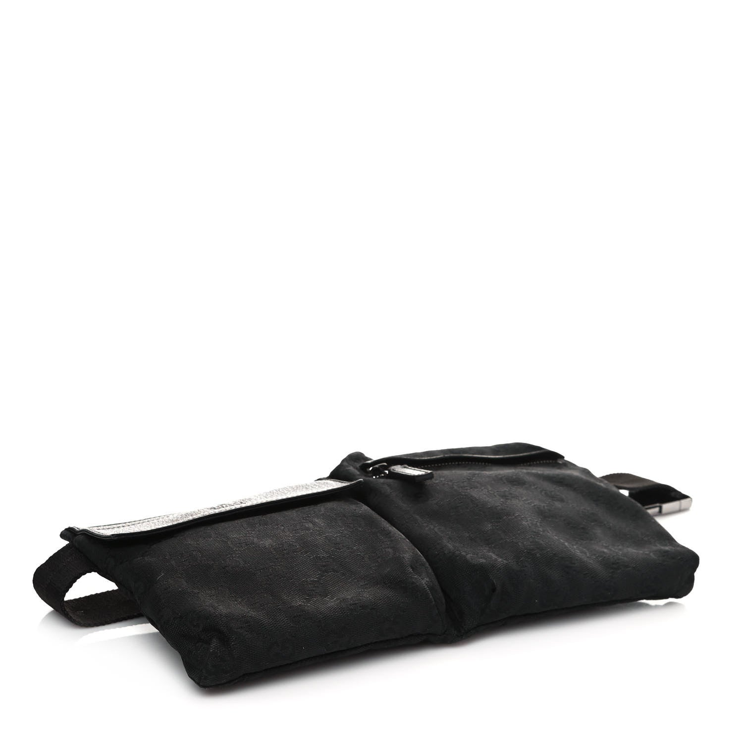 Gucci GG Monogram Double Pocket Belt Bag Black 4 of 13