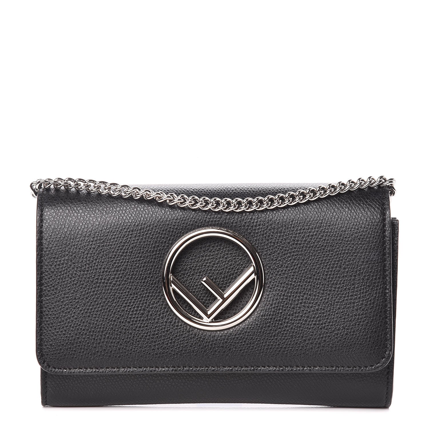 Fendi Vitello Cruise F is Fendi Wallet on Chain Black 1 of 10