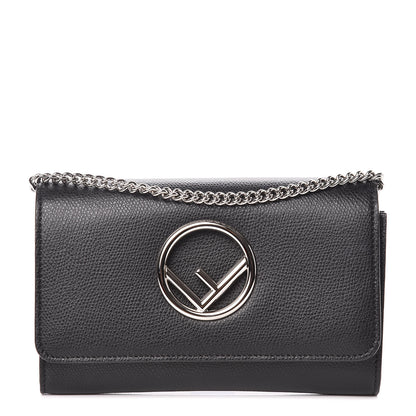 Fendi Vitello Cruise F is Fendi Wallet on Chain Black 1 of 10