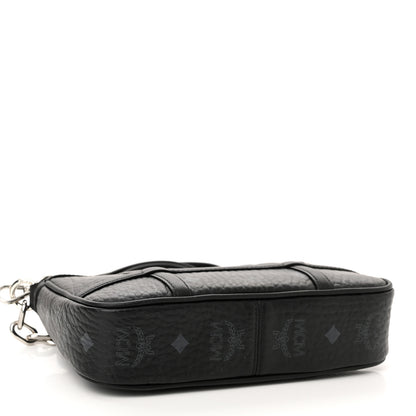 MCM Visetos Mini Aren Chain Crossbody Bag Black 4 of 11