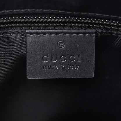 Gucci GG Supreme Monogram Web Messenger Bag Black 6 of 12