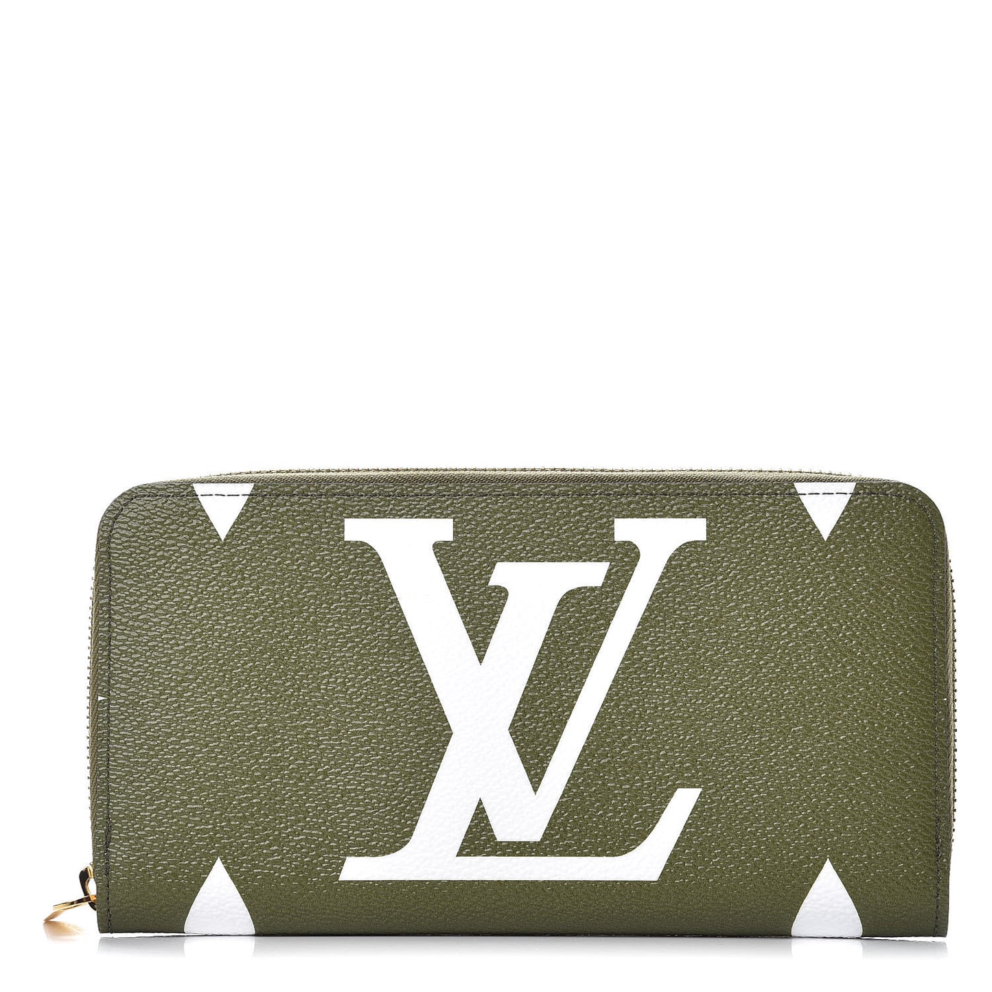 Monogram Giant Zippy Wallet Kaki White