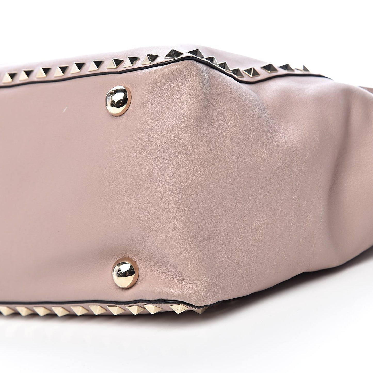 Vitello Medium Rockstud Tote Poudre