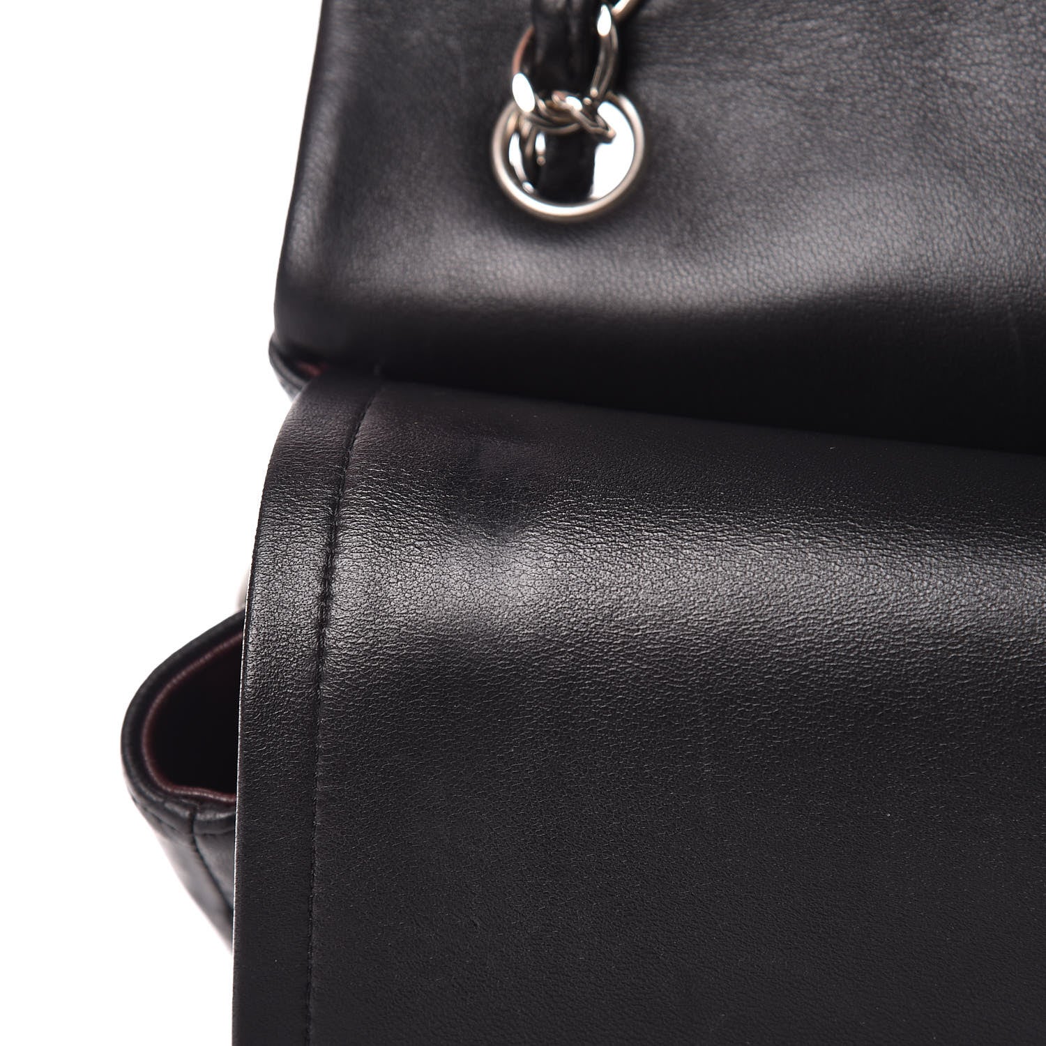 Chanel Lambskin Quilted Jumbo Double Flap Black 10 of 16