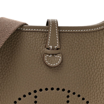 Hermes Taurillon Clemence Evelyne TPM Etoupe 8 of 11