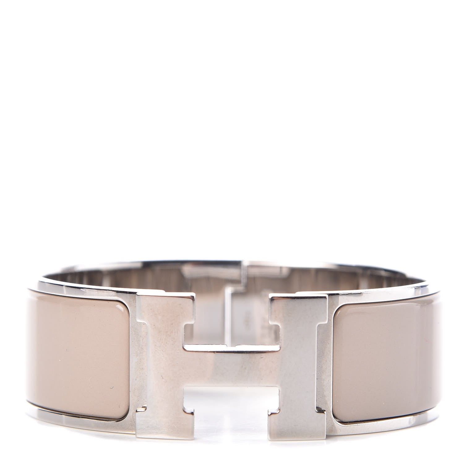 Hermes Enamel Wide Clic Clac H Bracelet PM Marron Glace 1 of 5