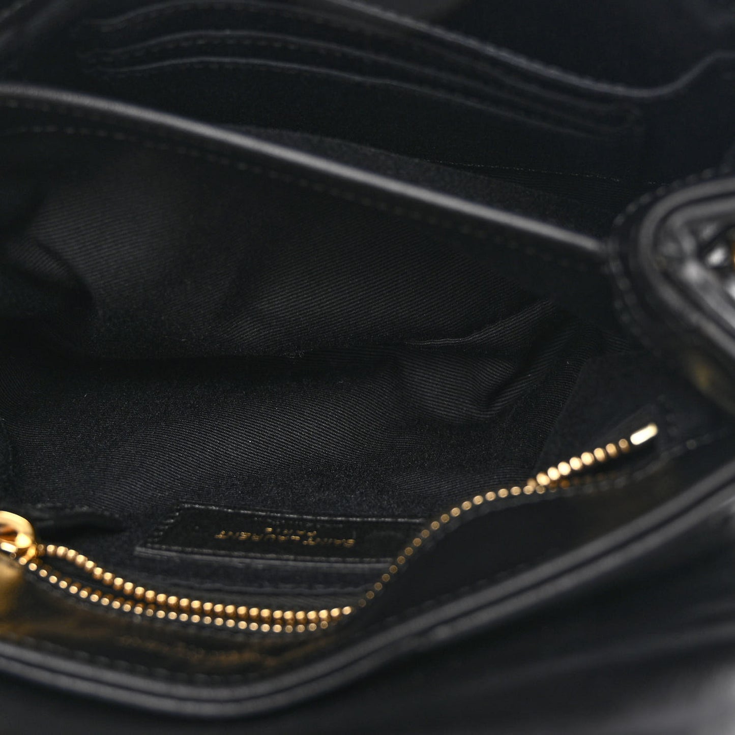 Calfskin Y Quilted Monogram Toy Loulou Crossbody Bag Black