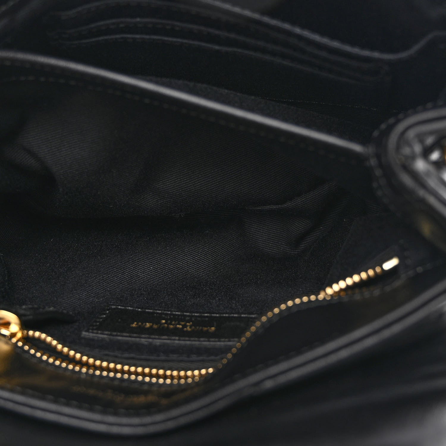Saint Laurent Calfskin Y Quilted Monogram Toy Loulou Crossbody Bag Black 6 of 12