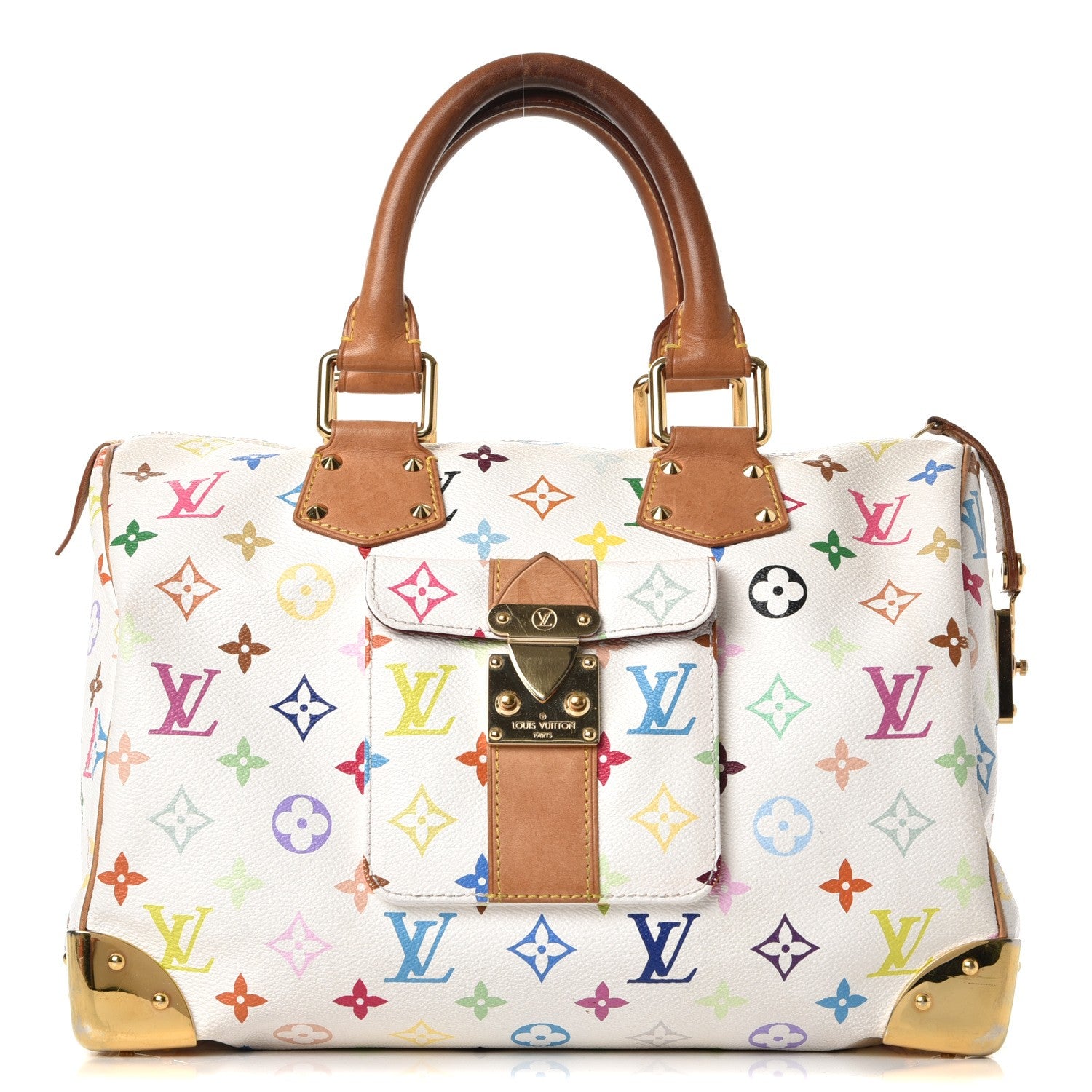 Louis Vuitton Monogram Multicolor Speedy 30 White 1 of 14