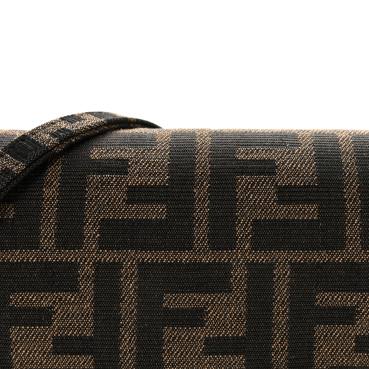 Fabric Jacquard FF 1974 Mini Baguette Tobacco Moro Black