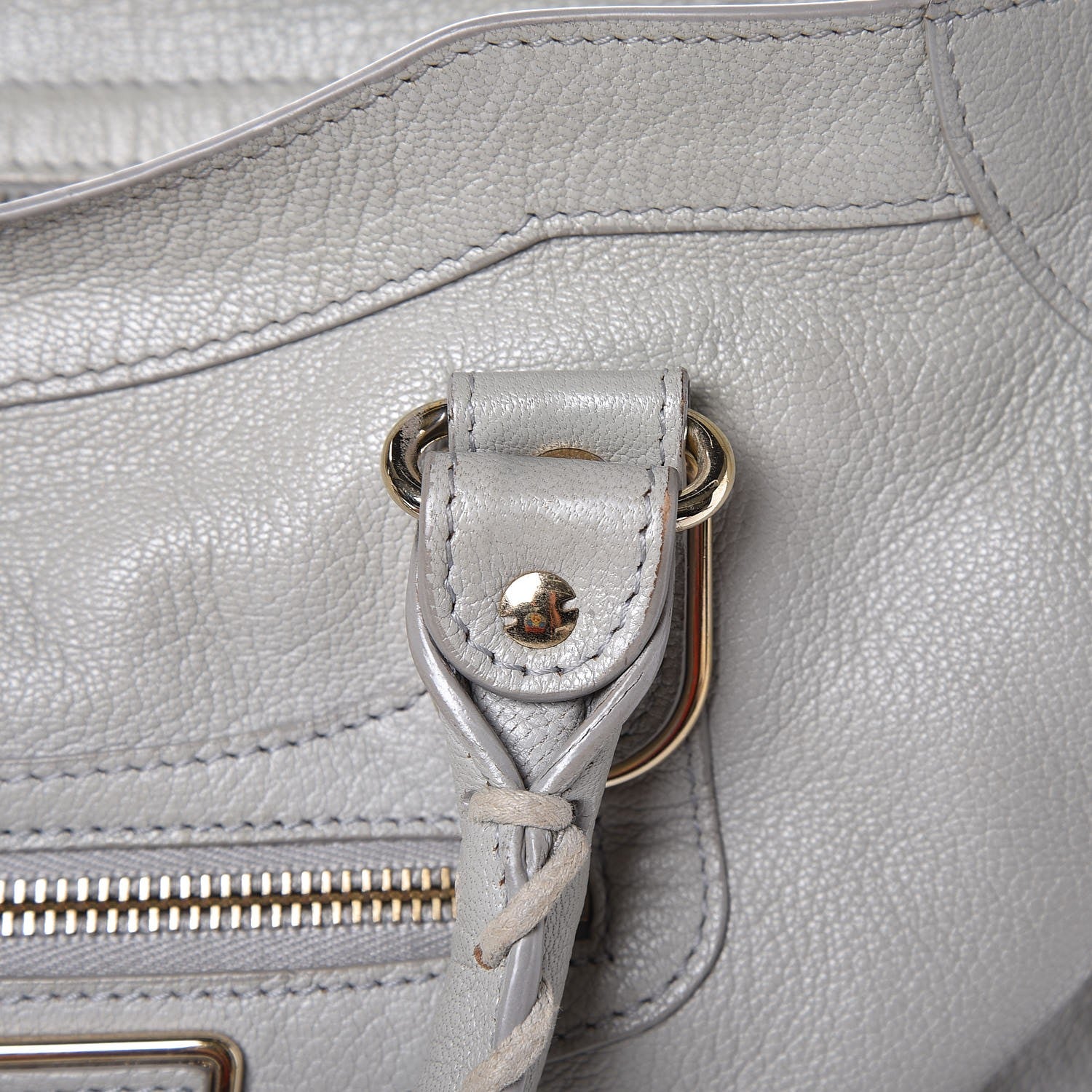 Balenciaga Chevre Gold Metallic Edge Hardware City Gris Perle 11 of 20