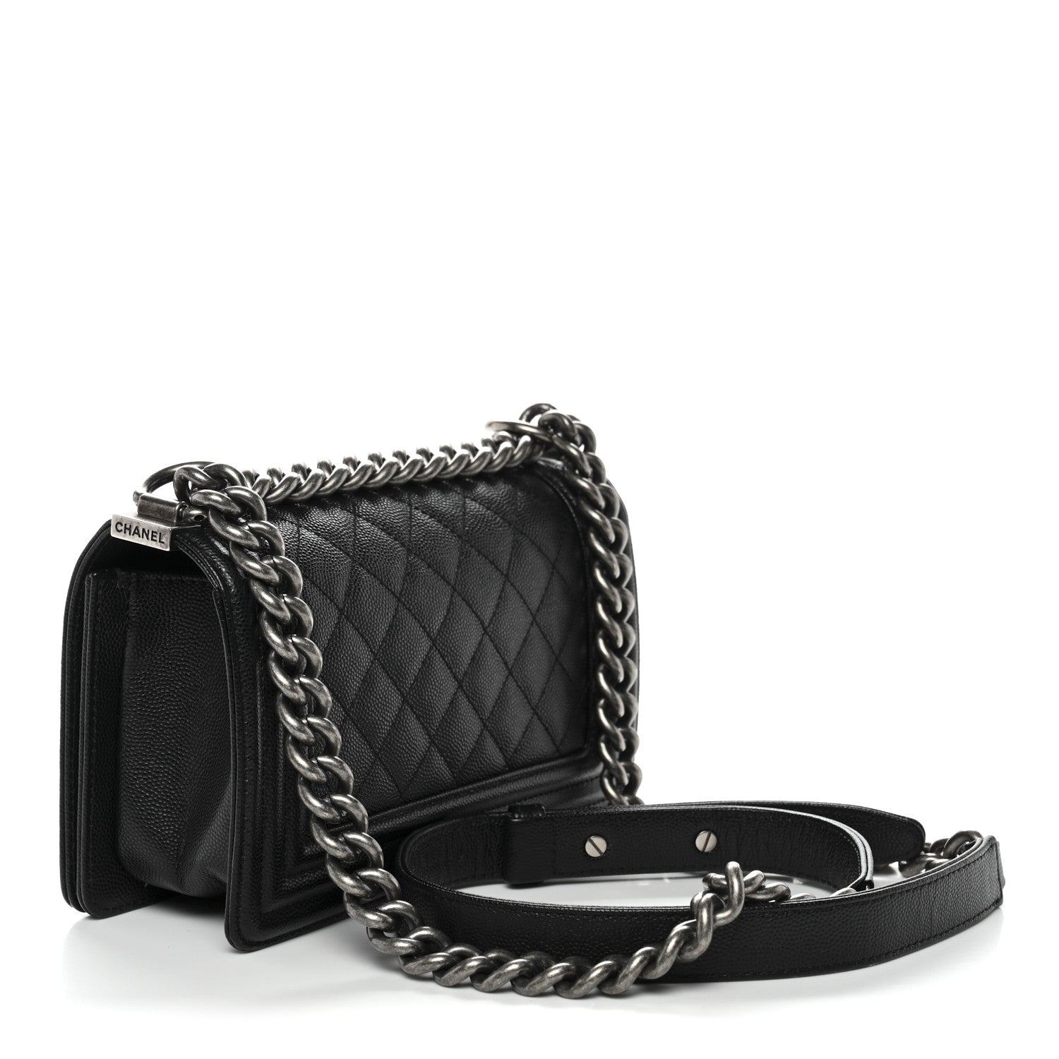 Chanel Caviar Quilted Small Boy Flap Black 3 of 10