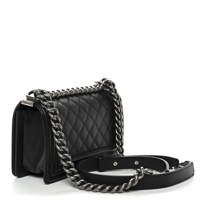 Chanel Caviar Quilted Small Boy Flap Black 3 of 10