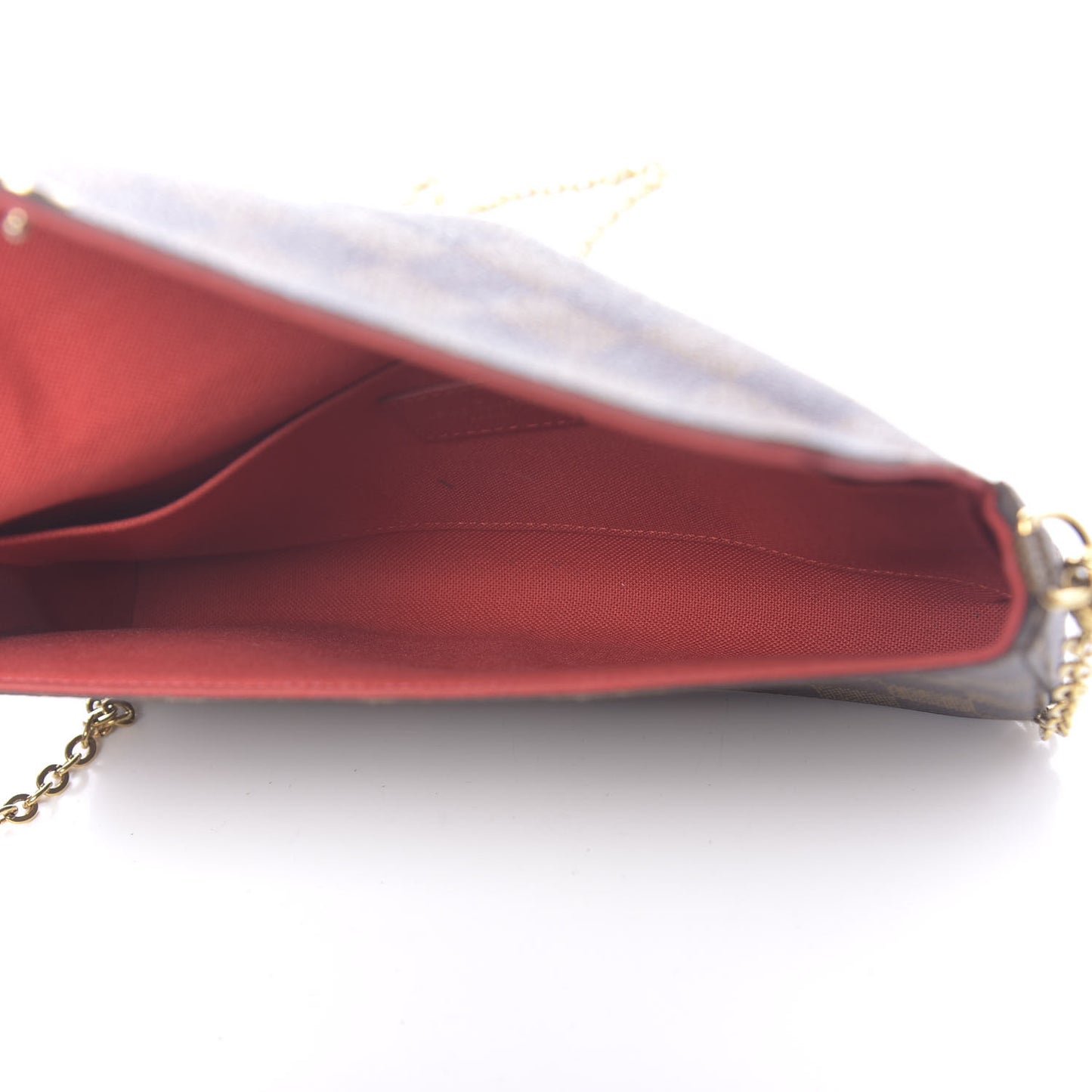 Damier Ebene Pochette Felicie Chain Wallet