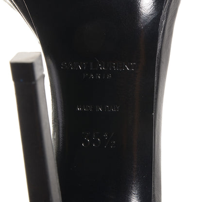 Saint Laurent Calfskin Jane 110 Ankle Strap Sandals Black 35.5 6 of 6