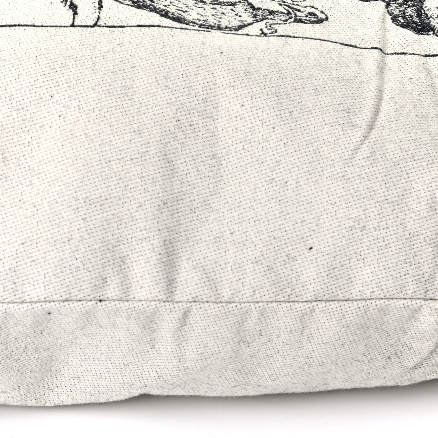 Canvas Print Cruise Tote Ivory Black