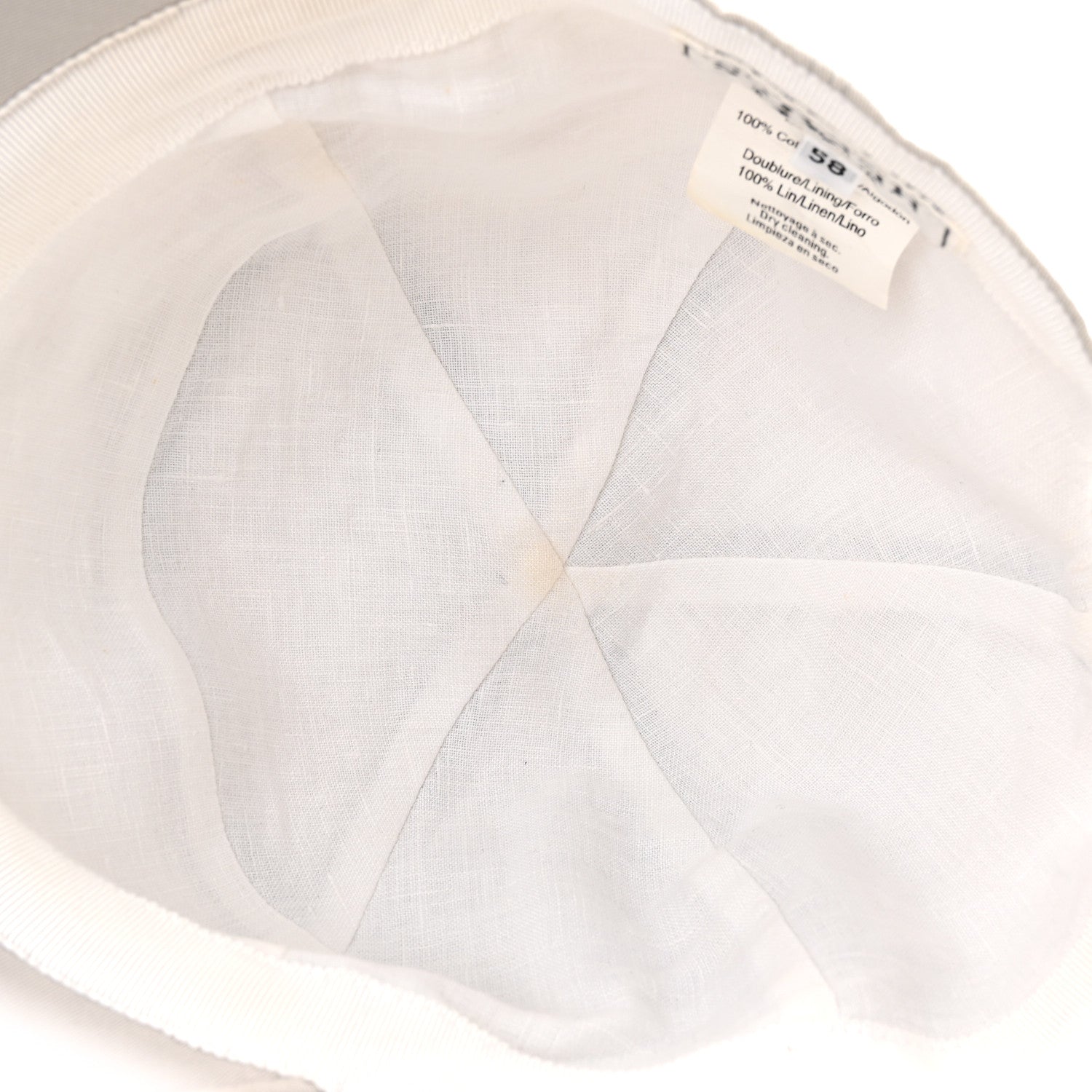 Hermes Cotton Nevada Hat 58 7 of 8