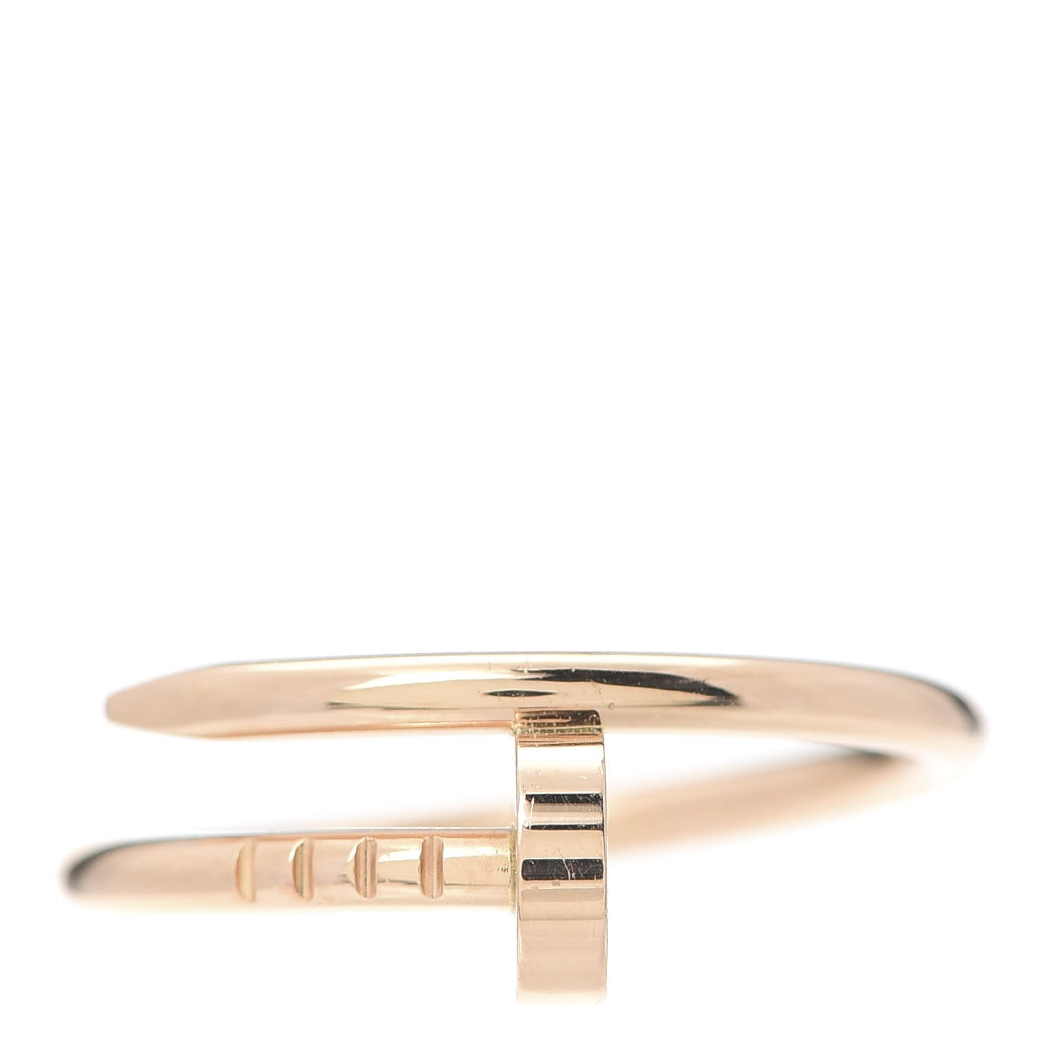 Cartier 18K Pink Gold Small Juste Un Clou Ring 53 6.25 1 of 7