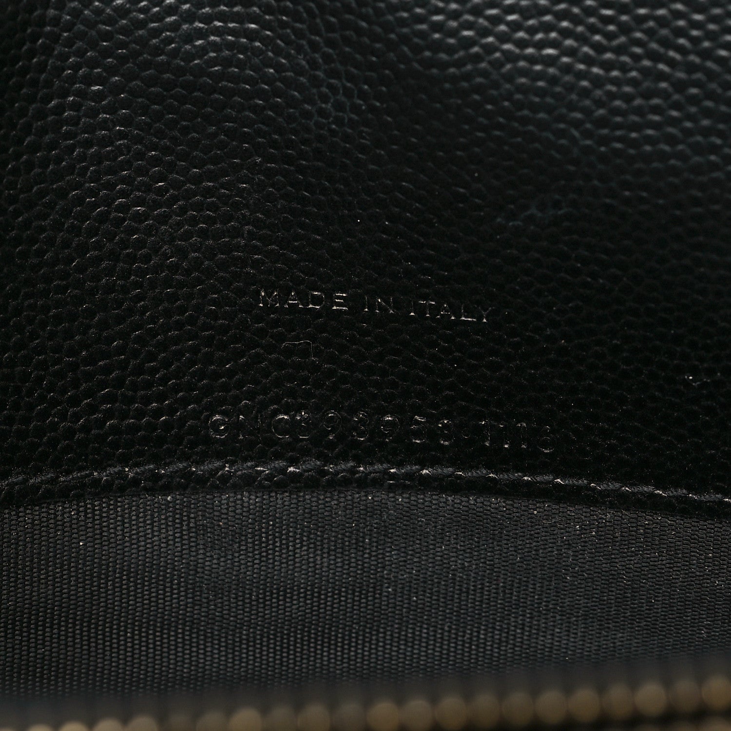 Saint Laurent Grain De Poudre Matelasse Chevron Monogram Envelope Chain Wallet Black 7 of 12
