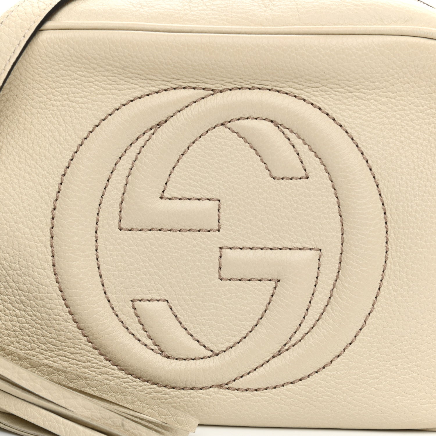 Gucci Pebbled Calfskin Small Soho Disco Bag Off White 9 of 11