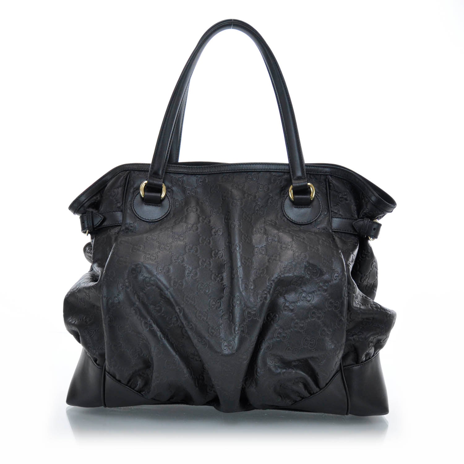 Gucci Guccissima Full Moon Tote Black 1 of 10