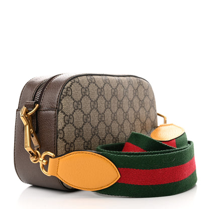 Gucci GG Supreme Monogram Web Neo Vintage Shoulder Bag Beige New Acero Crop 3 of 12