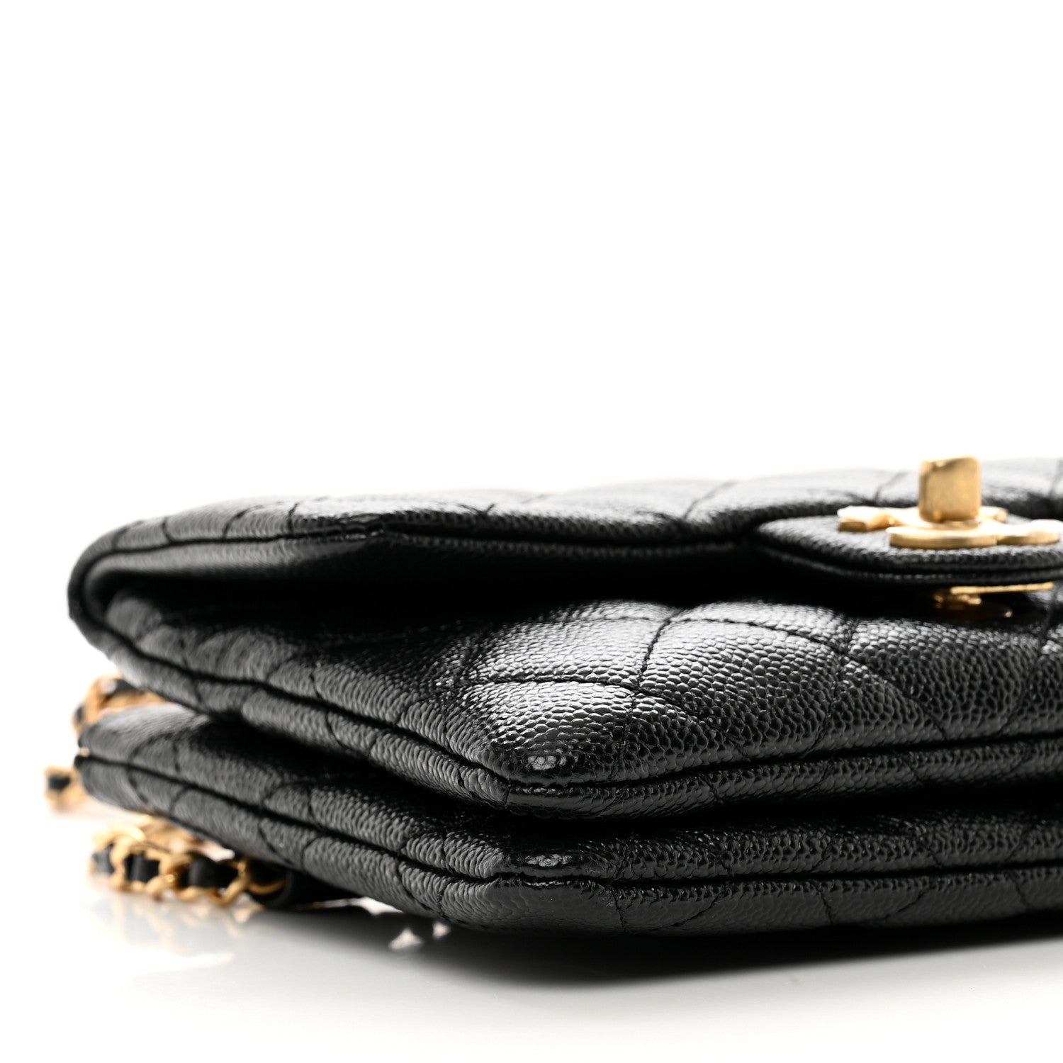 Chanel Shiny Caviar Pick Me Up Flap Belt Bag Black 9 of 11