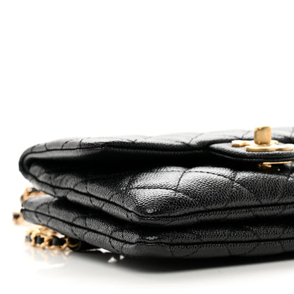 Chanel Shiny Caviar Pick Me Up Flap Belt Bag Black 9 of 11