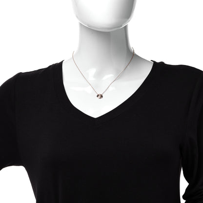 Chanel 18K Rose Gold Diamond Extrait de Camelia Pendant Necklace 2 of 5
