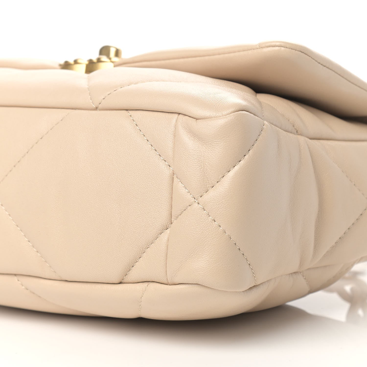 Chanel Lambskin Quilted Medium Chanel 19 Flap Beige 9 of 9