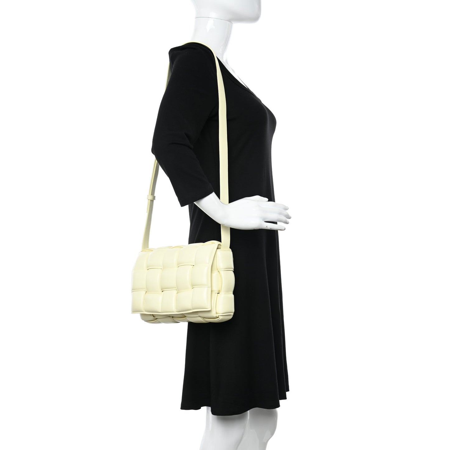 Nappa Maxi Intreccio Padded Cassette Crossbody Bag Zest