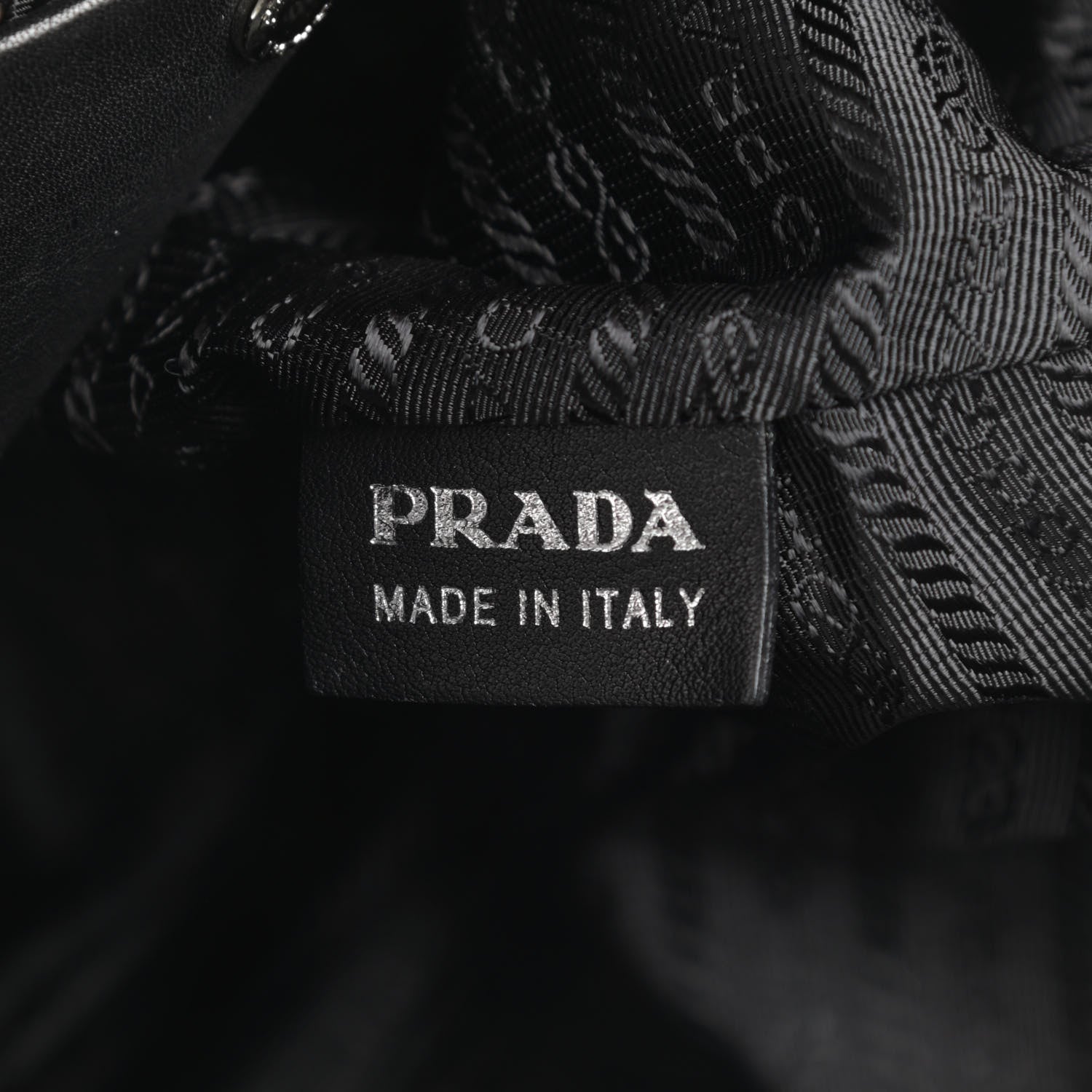 Prada Soft Calfskin Pleated Hobo Black 7 of 15