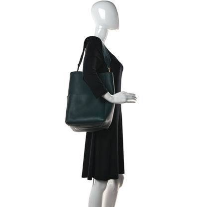 Celine Soft Grained Calfskin Sangle Bucket Bag Amazone 2 of 10