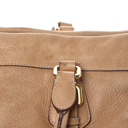 Prada Cervo Deerskin Shopping Satchel Naturale 14 of 16