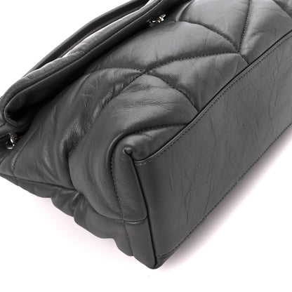 Saint Laurent Lambskin Quilted Small Loulou Puffer Monogram Chain Satchel Concrete 10 of 11