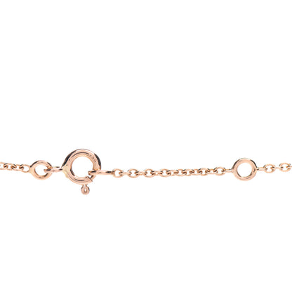 Hermes 18K Rose Gold Diamond Constance Amulette Charm Pendant Necklace 4 of 5