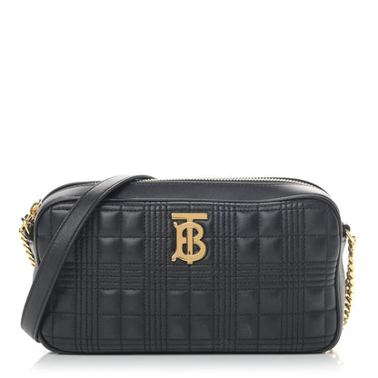 Burberry Lambskin Quilted Camera Bag Black 1 of 5