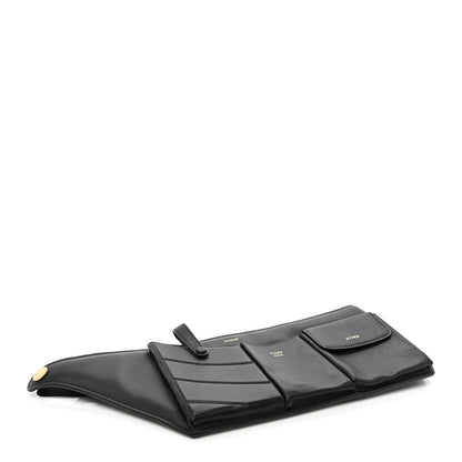 Fendi Vitello Grace Matte 3 Pocket Belt Pouch Black 4 of 8