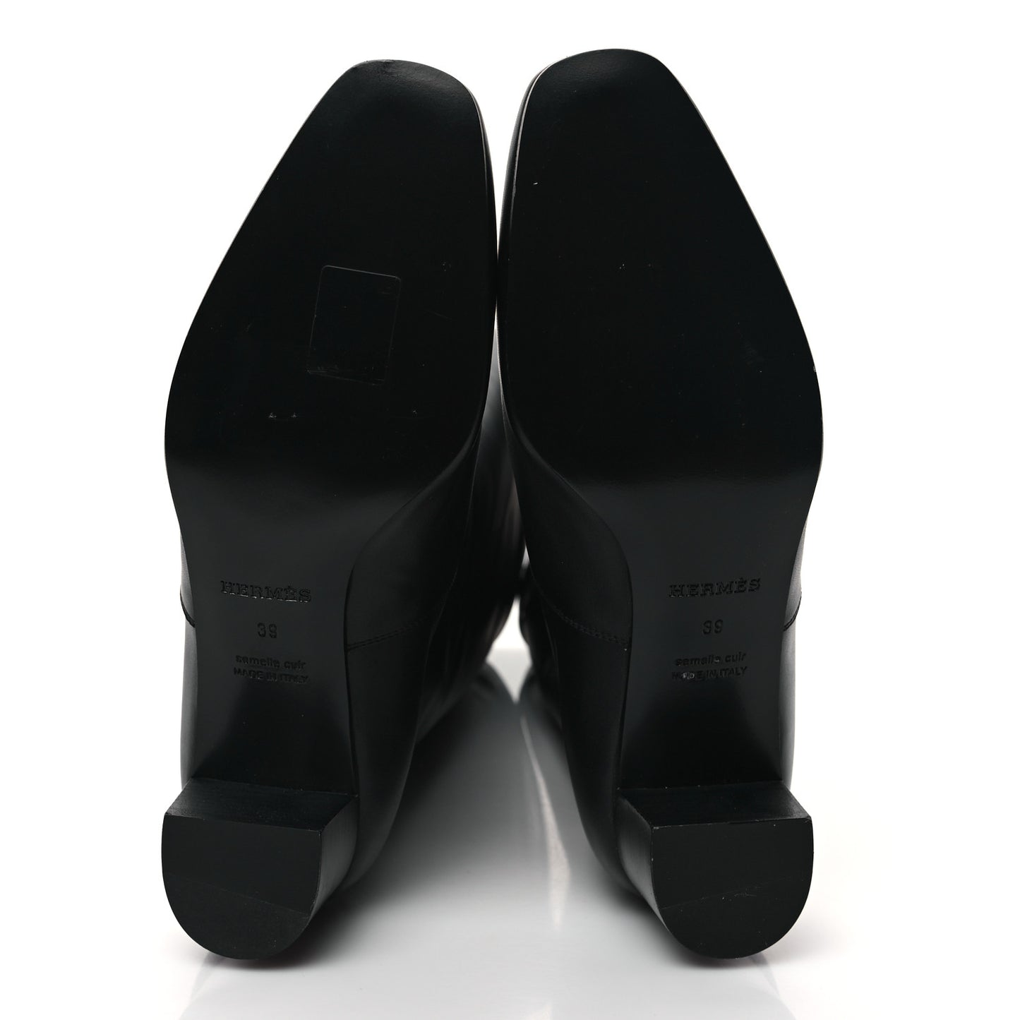 Calfskin Versailles Boots 39 Black