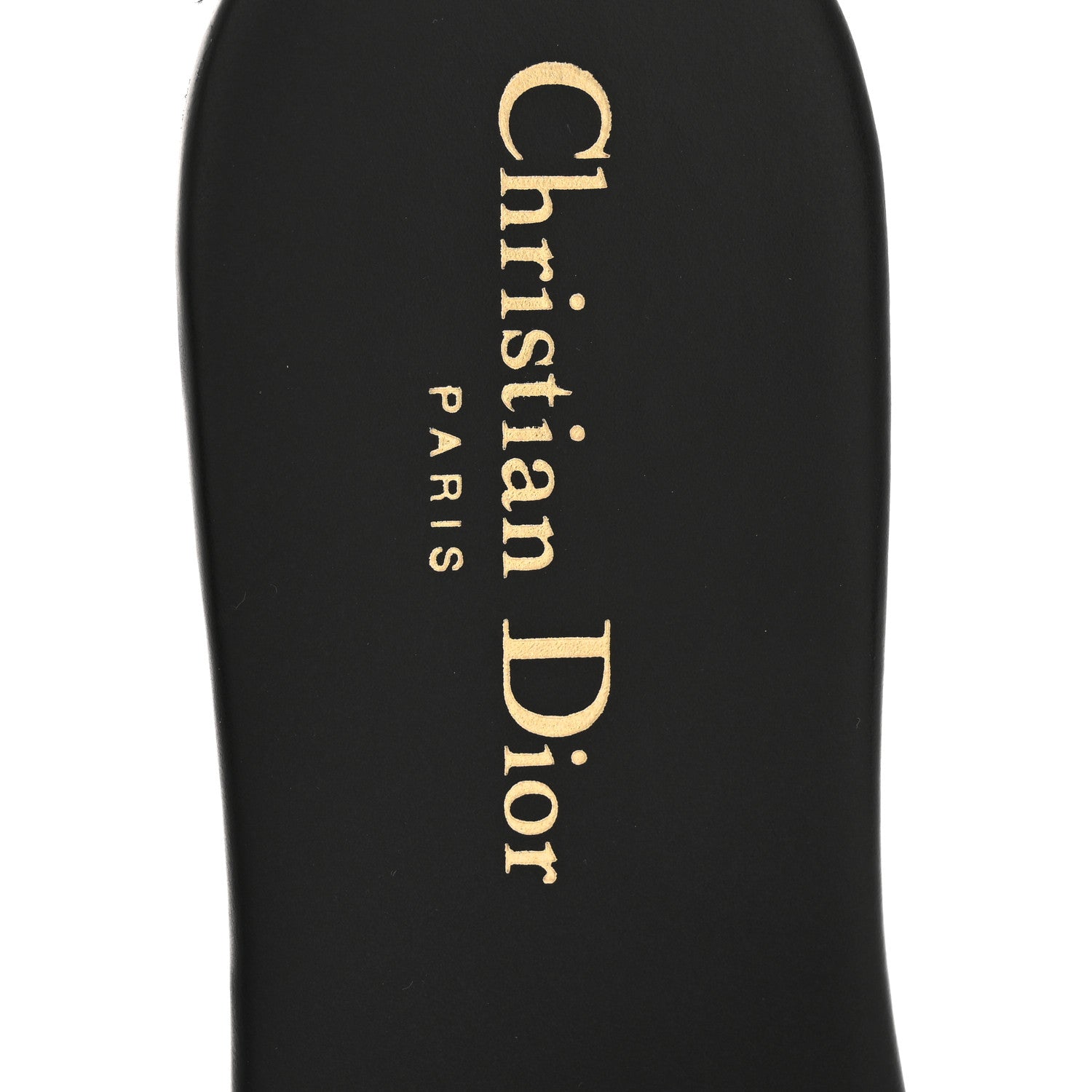 Dior 刺繍入りブラックミュール Christian Dior Canvas Embroidered Dway Mules Slide Sandals 37