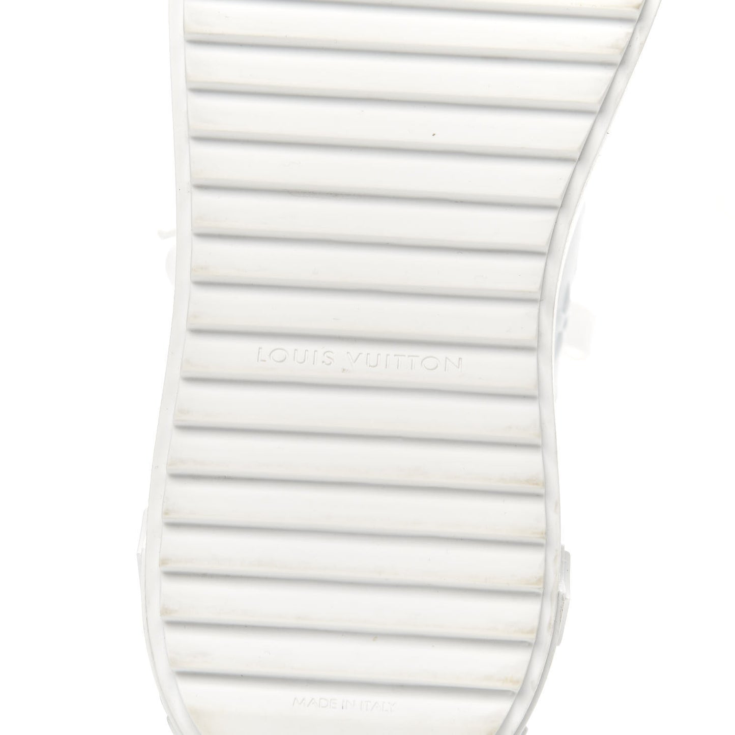 Lambskin Embossed Monogram Time Out Sneakers 38 White