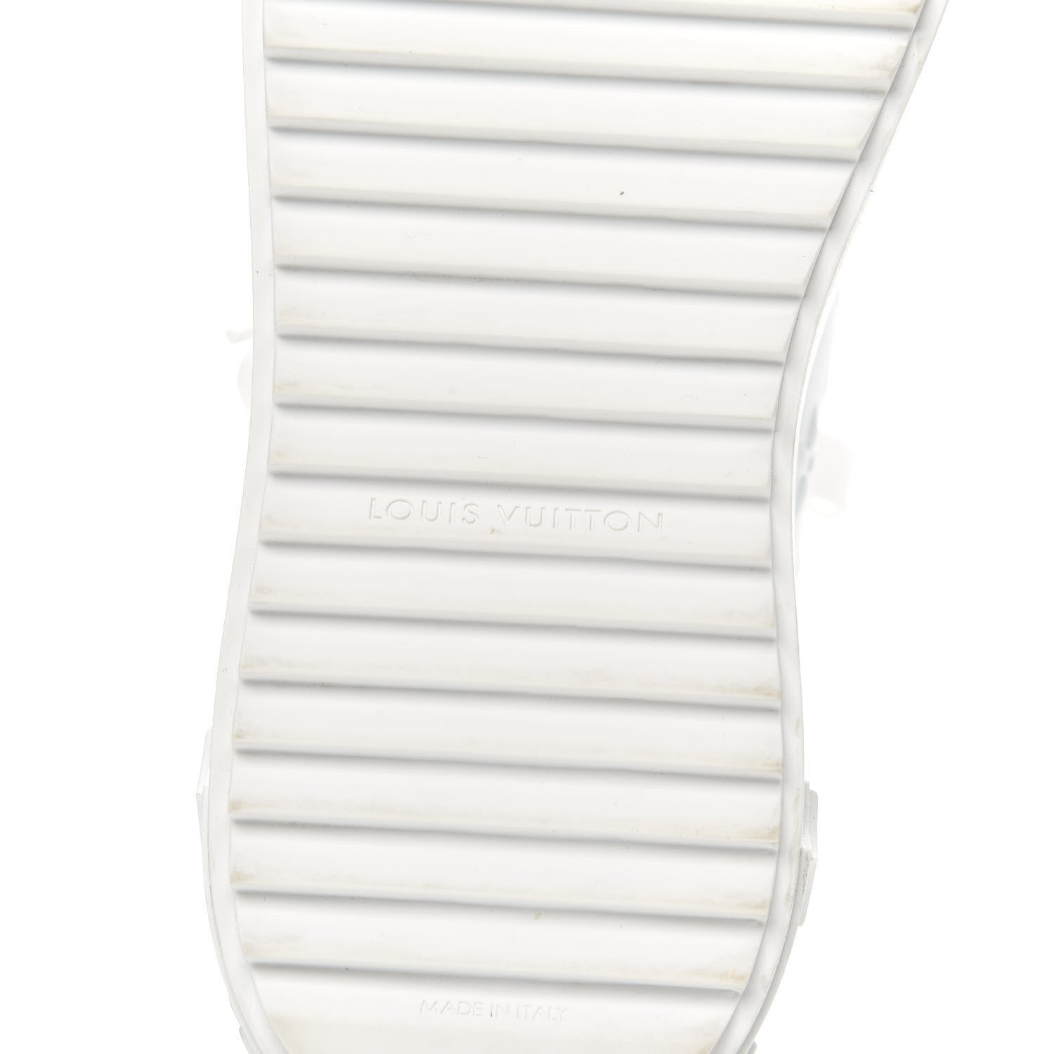 Louis Vuitton Lambskin Embossed Monogram Time Out Sneakers 38 White 6 of 9