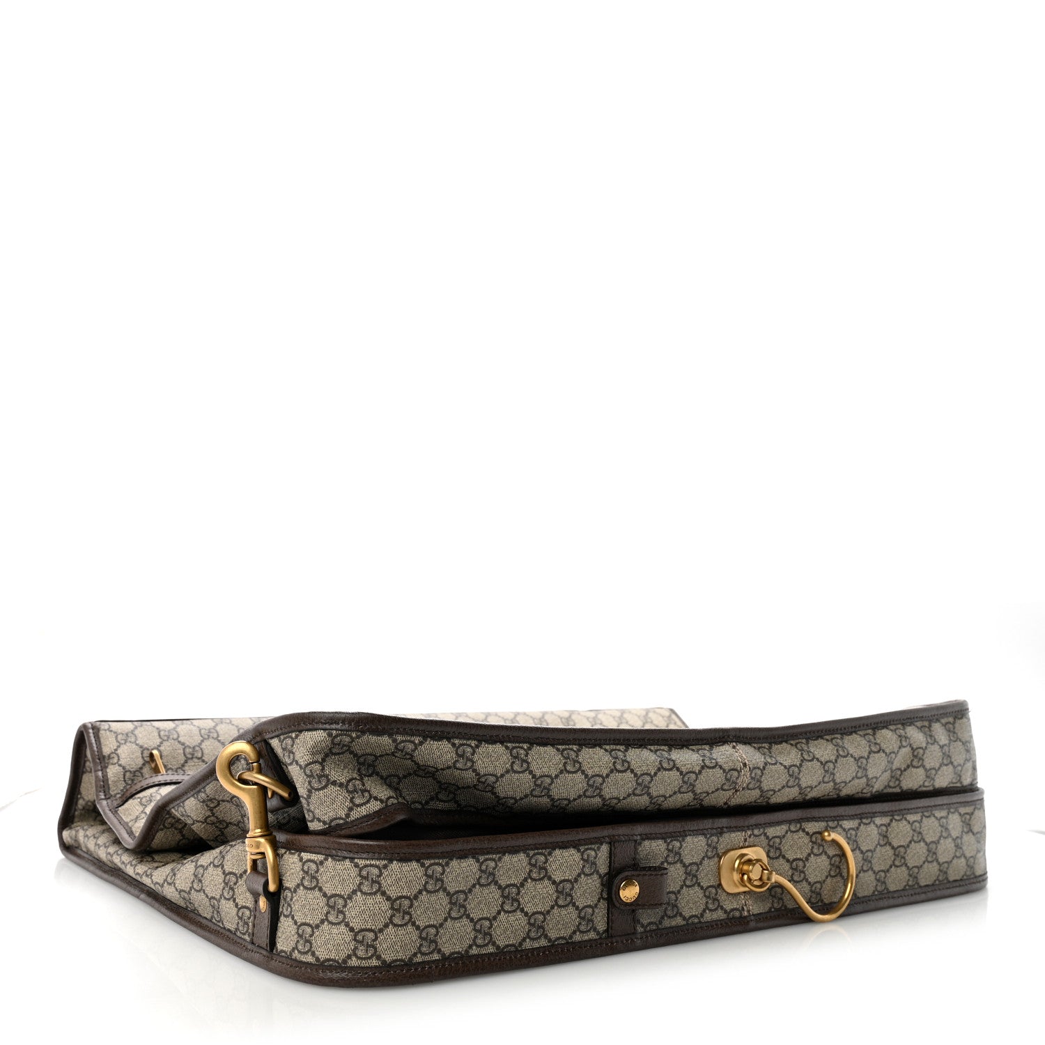 Gucci GG Supreme Monogram Web Savoy Garment Bag Beige Ebony New Acero 3 of 10