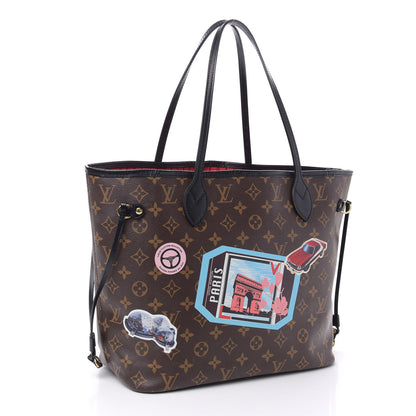 Louis Vuitton Monogram World Tour Neverfull MM 4 of 11