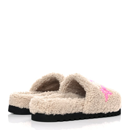Louis Vuitton Shearling Paseo Flat Comfort Mule 40 Beige 4 of 8