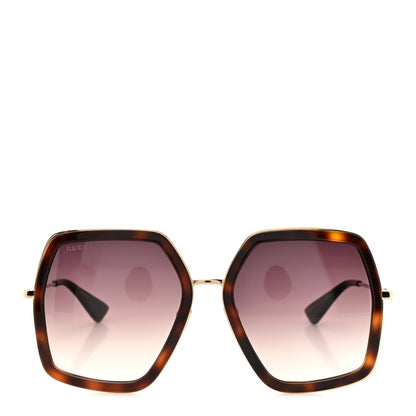Gucci Acetate Oversize Square Frame GG0106S Sunglasses Tortoise 2 of 8