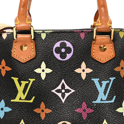 Louis Vuitton Monogram Multicolor Mini Sac HL Speedy Black 7 of 9