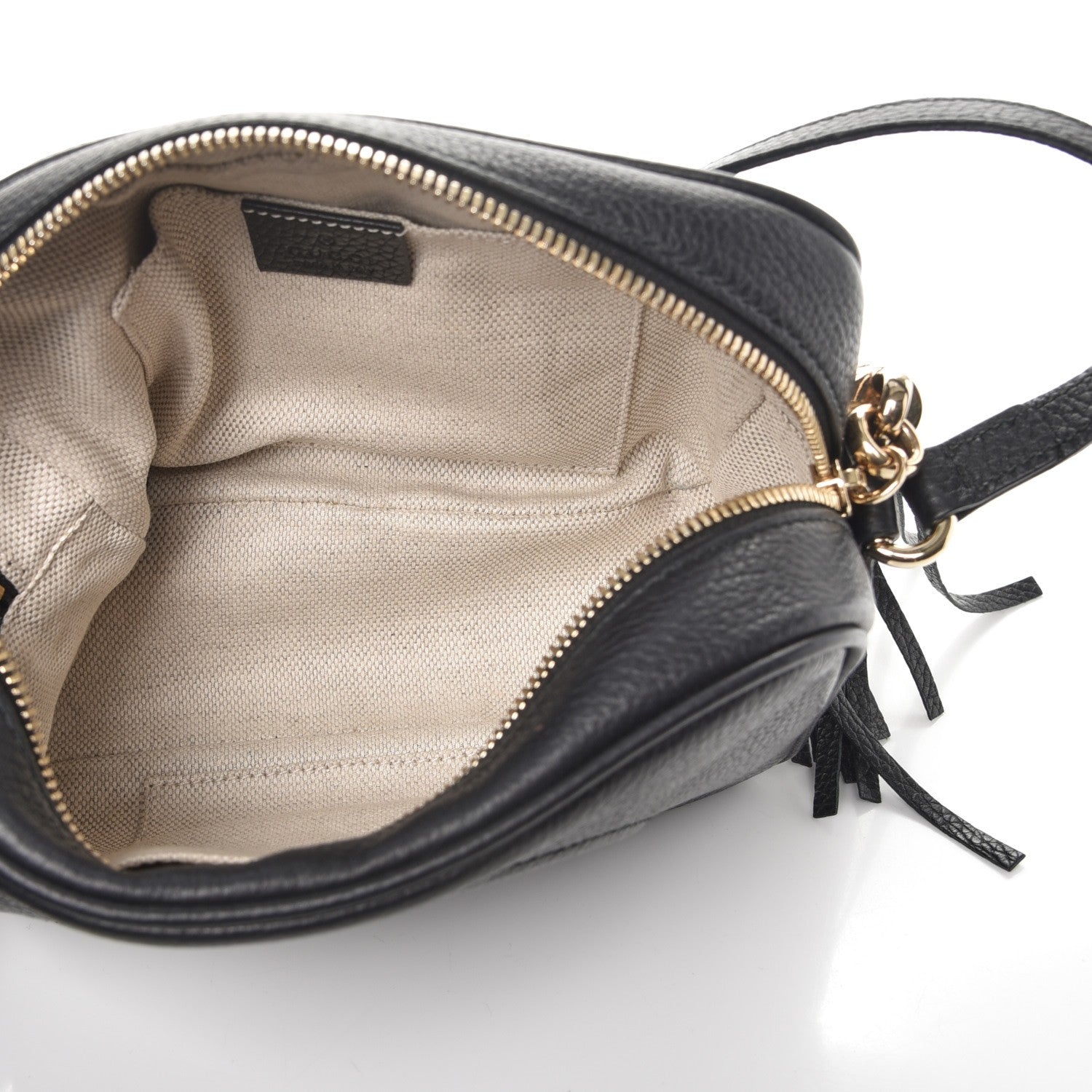 Gucci Pebbled Calfskin Small Soho Disco Bag Black 5 of 8