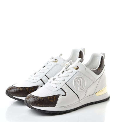 Louis Vuitton Calfskin Monogram Run Away Sneakers 41 White 3 of 8